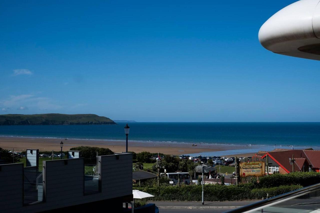 4Br-8Guests-Balcony-Beachview-Pool-Pets Woolacombe Exteriör bild