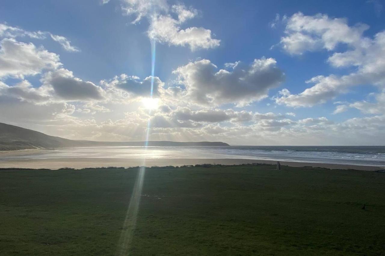 4Br-8Guests-Balcony-Beachview-Pool-Pets Woolacombe Exteriör bild